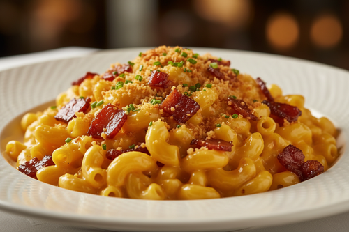 Bacon Mac and Cheese Mixed